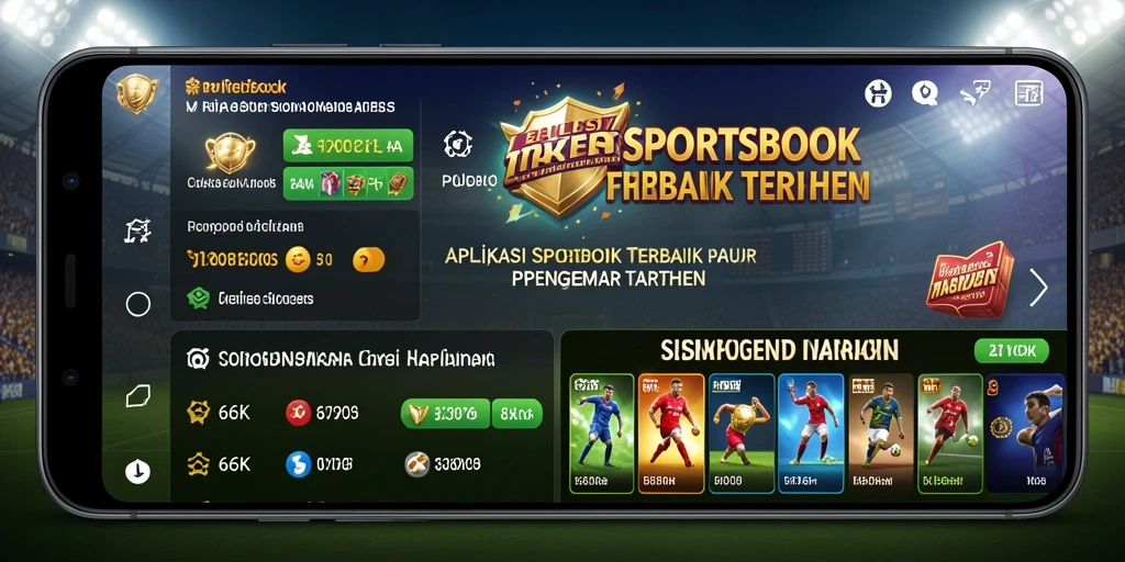 Tampilan gameplay menarik dari aplikasi Sportsbook 66K.