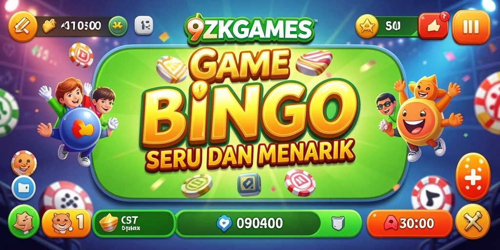 Tampilan gameplay seru di 9ZKGAMES dengan pemain yang menikmati Bingo.