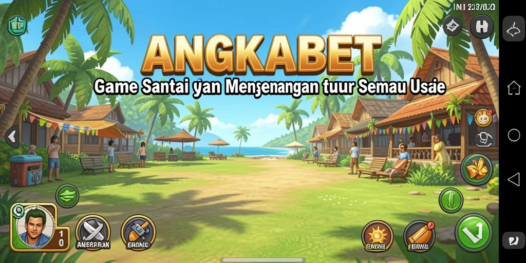 Tampilan gameplay ANGKABET yang penuh warna dan menyenangkan.