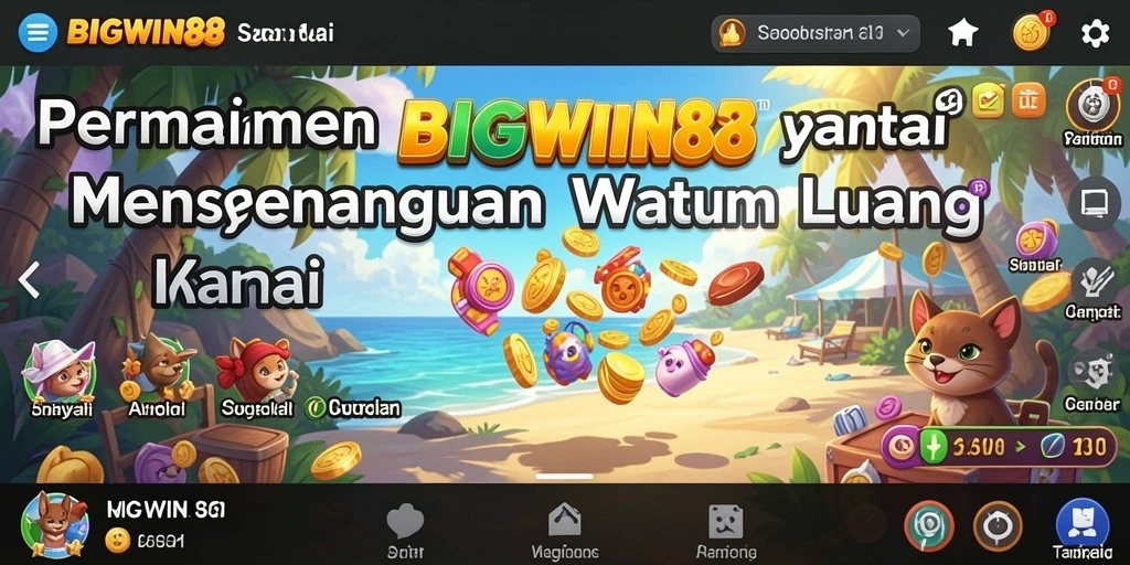 Tangkapan layar menampilkan gameplay seru dari BIGWIN88 dengan grafis cerah.