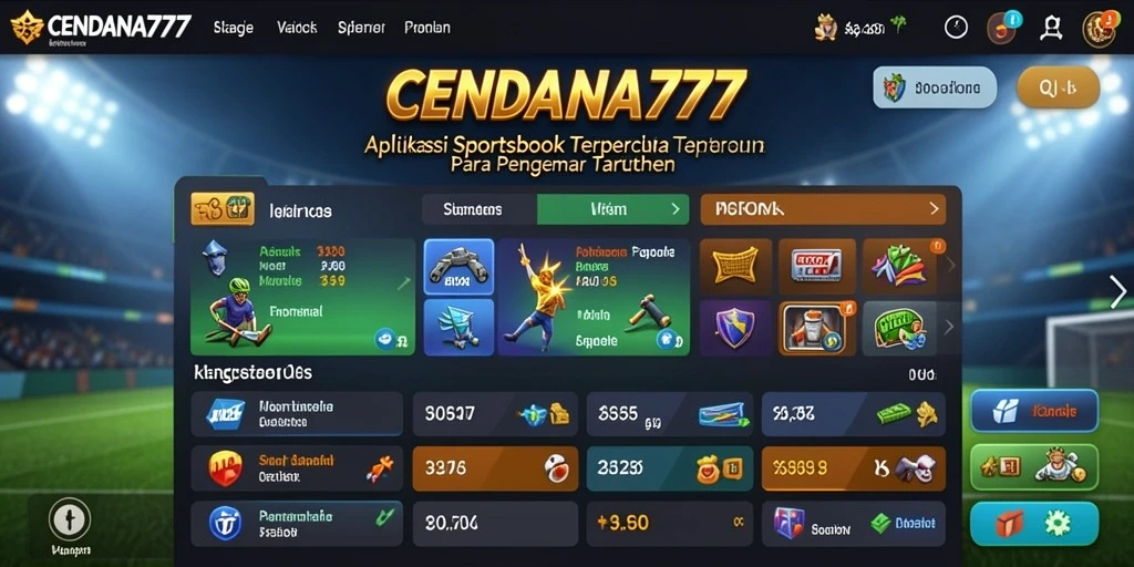 Tampilan menarik dari aplikasi Sportsbook CENDANA777 saat dimainkan.