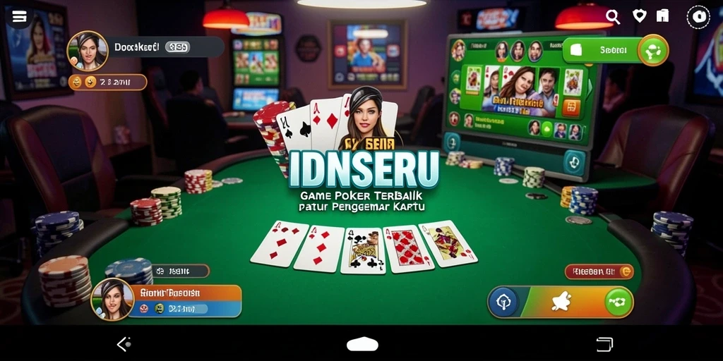 Gameplay seru dan interaktif dari IDNSERU dalam permainan Poker.