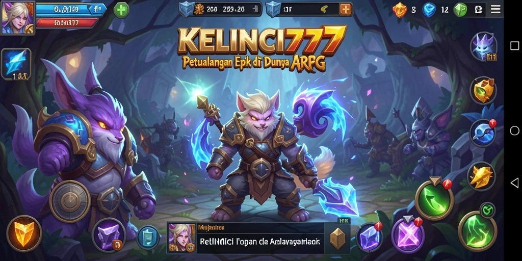 Tampilan gameplay mendebarkan dalam KELINCI777 dengan aksi ARPG yang intens.