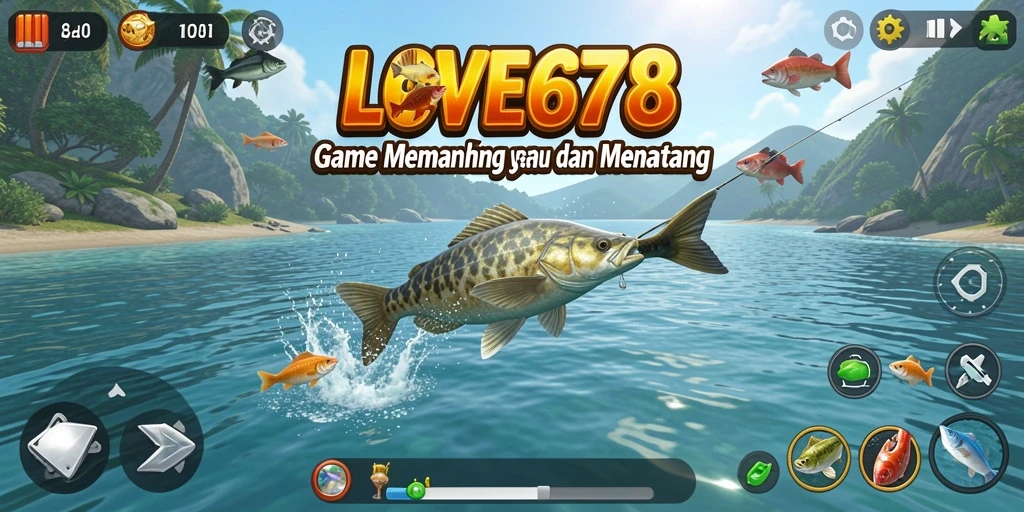 Gameplay memancing seru dan menantang dalam LOVE678.