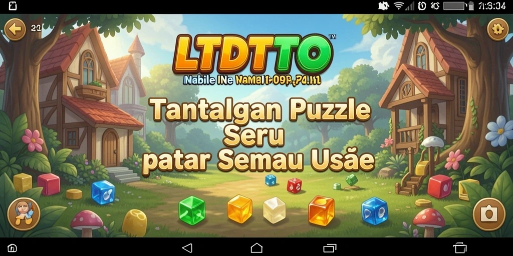 Tangkapan layar gameplay LTDTOTO yang menampilkan level puzzle menantang.