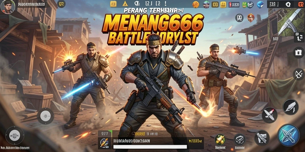 Screeshot MENANG666 menampilkan pertarungan seru dalam arena Battle Royale.