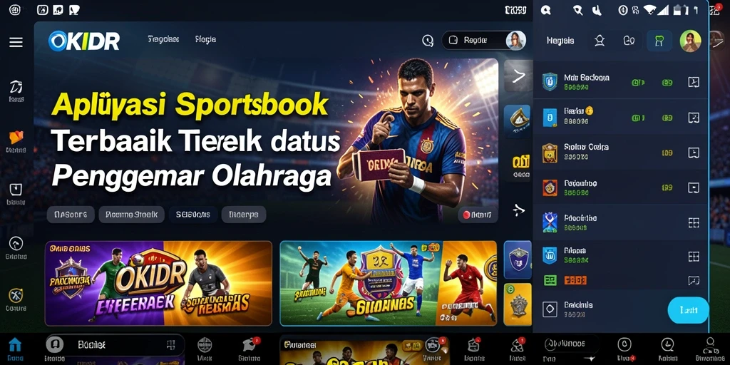 Screenshot utama OKIDR menampilkan fitur taruhan langsung yang menarik.