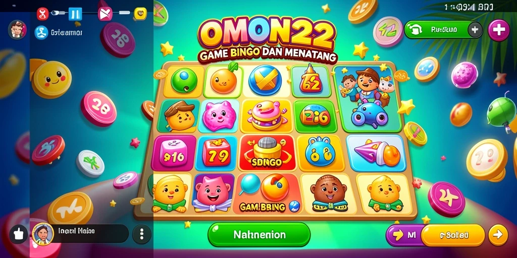 Tampilan gameplay Bingo yang seru dan interaktif di OMON22.
