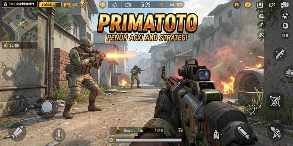 Gameplay menegangkan di PRIMATOTO dengan efek visual yang menawan.