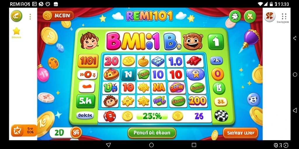 Screenshot gameplay REMI101 menampilkan keseruan bermain Bingo.