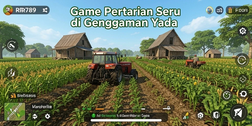 Screenshot permainan RR789 menampilkan aktivitas bertani yang seru dan menarik.