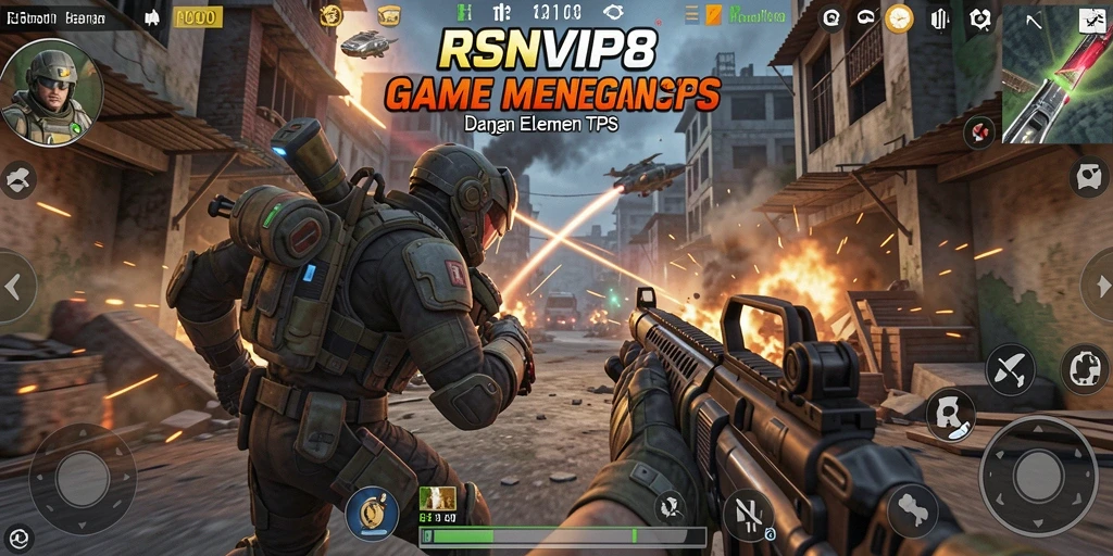 Gameplay mendebarkan RSNVIP8 dengan aksi tembak-menembak yang intens.