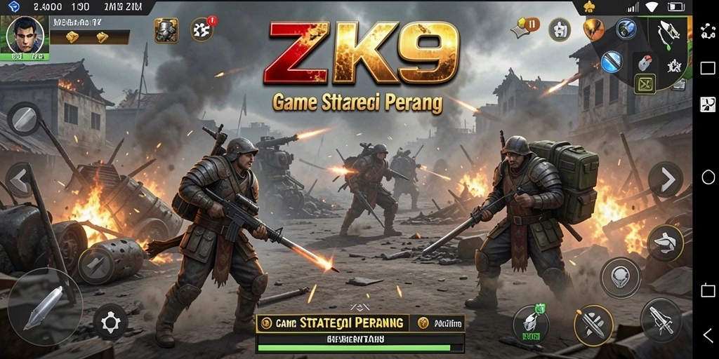 Tangkapan layar gameplay ZK9 dengan pertarungan seru dan strategi dalam tindakan.
